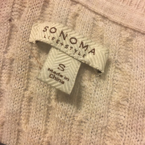 Small Oatmeal colored Sonoma sweater - Picture 2 of 2
